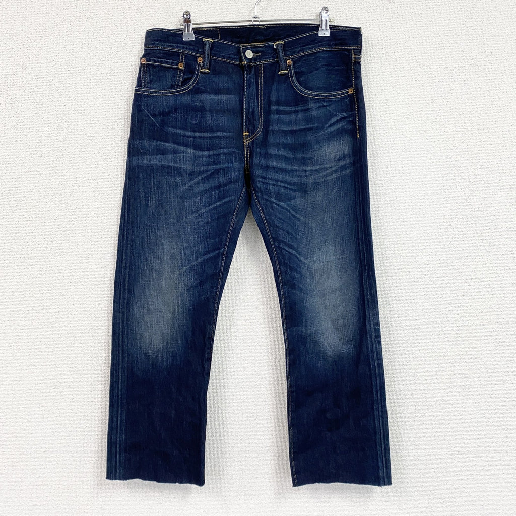 Levi's　リーバイス　502　デニムパンツ/ジーンズ　ジップフライ　縦落ち　鬼ヒゲ　インディゴ　W33サイズ　古着