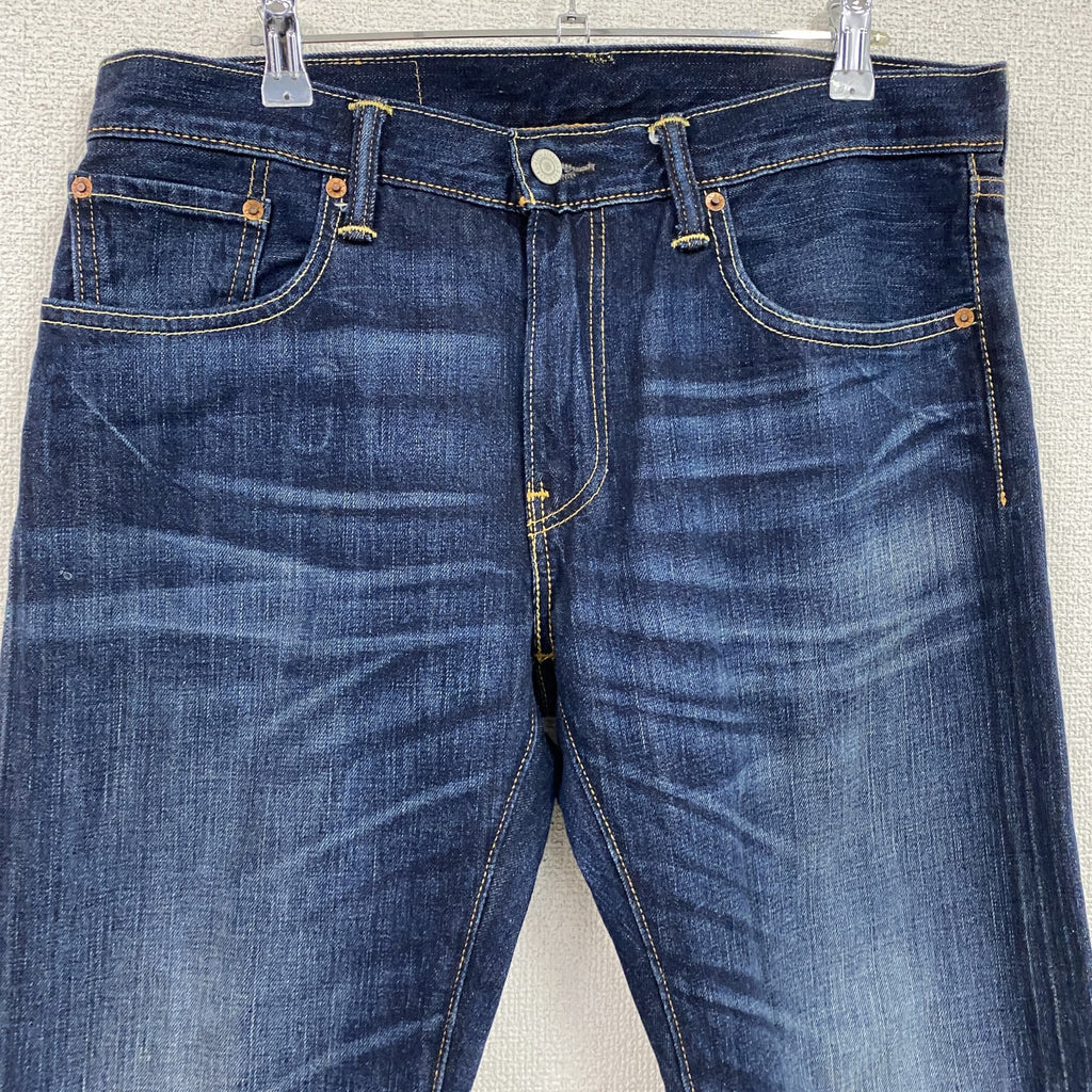 Levi's　リーバイス　502　デニムパンツ/ジーンズ　ジップフライ　縦落ち　鬼ヒゲ　インディゴ　W33サイズ　古着