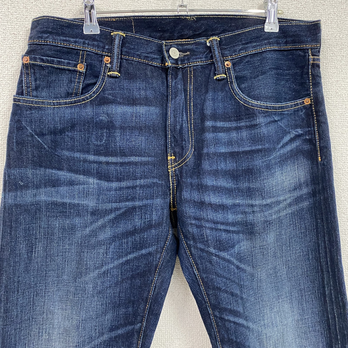 Levi's　リーバイス　502　デニムパンツ/ジーンズ　ジップフライ　縦落ち　鬼ヒゲ　インディゴ　W33サイズ　古着