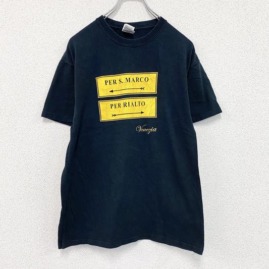 GILDAN　ギルダン　半袖プリントTシャツ　スーベニア　黒　ブラック　Mサイズ