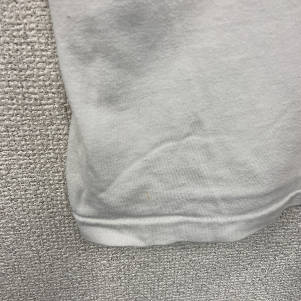 Hanes　ヘインズ　半袖プリントTシャツ　シングルステッチ　白　ホワイト　Lサイズ カットソー メンズ コットン 古着