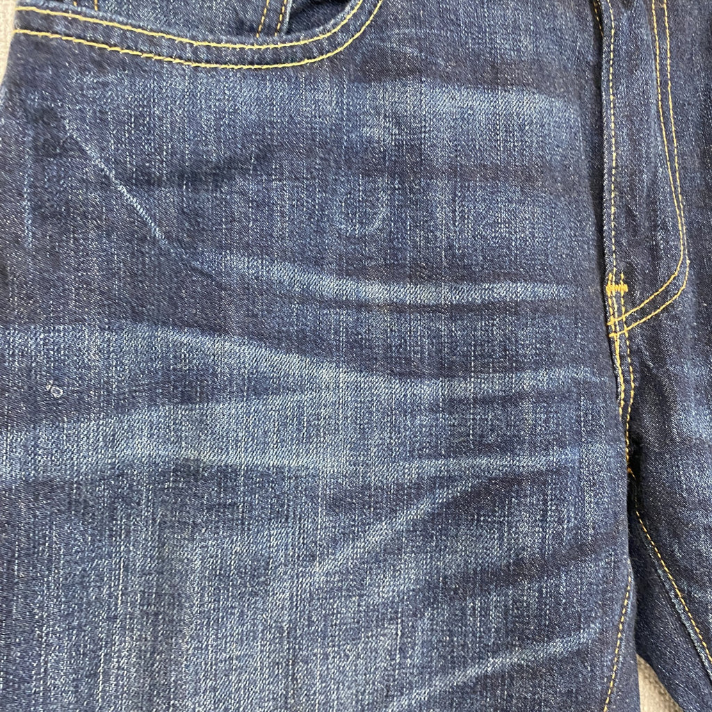 Levi's　リーバイス　502　デニムパンツ/ジーンズ　ジップフライ　縦落ち　鬼ヒゲ　インディゴ　W33サイズ　古着