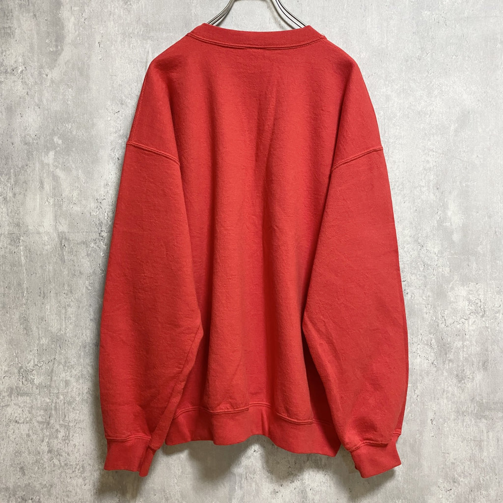 GILDAN ギルダン　長袖クルーネックスウェット　トレーナー　メリークリスマス　赤　レッド　秋冬服　Lサイズ　古着