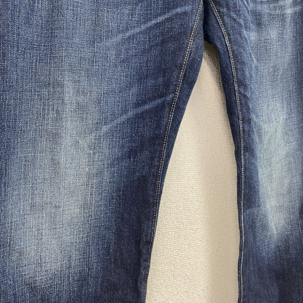 Levi's　リーバイス　502　デニムパンツ/ジーンズ　ジップフライ　縦落ち　鬼ヒゲ　インディゴ　W33サイズ　古着