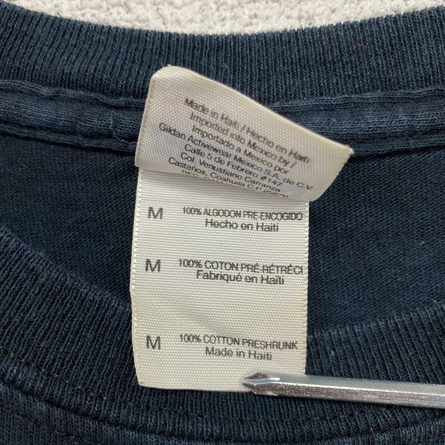 GILDAN　ギルダン　半袖プリントTシャツ　スーベニア　黒　ブラック　Mサイズ