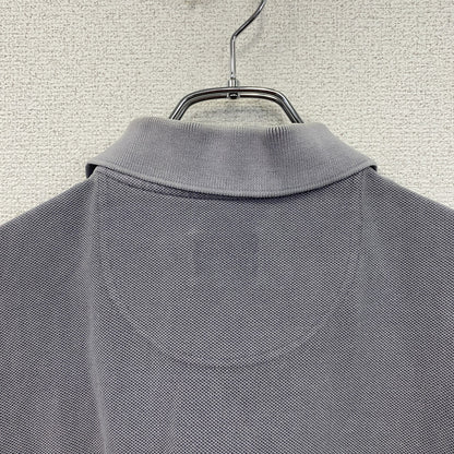 LACOSTE　ラコステ　半袖ポロシャツ　ウオッシュド加工　刺ロゴ　無地　パープルグレー　4サイズ