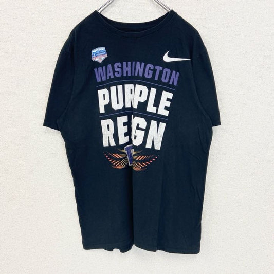 古着 used　NIKE　ナイキ　半袖プリントTシャツ　プレステ　Purple Reign　アメフト　ワシントン　Lサイズ
