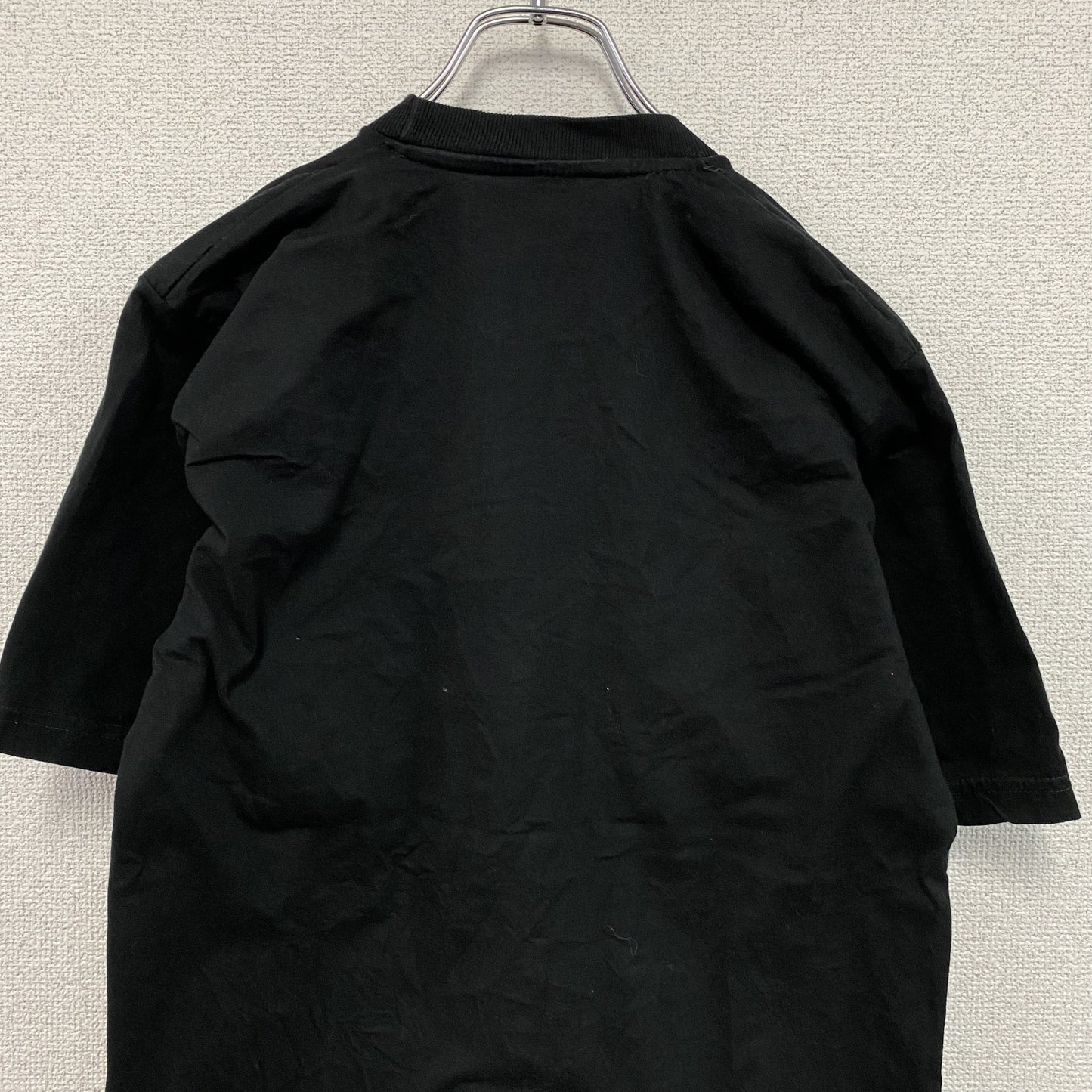 バタフライ　半袖プリントTシャツ　ユーロ　黒　ブラック　Mサイズ