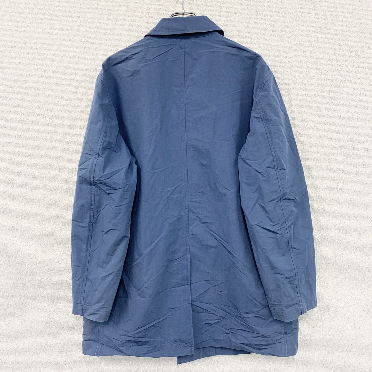 Edie Bauer　エディーバウアー　PERUVIAN PIMA COTTON　フルボタンジャケット　青　ブルー　Lサイズ メンズ 古着