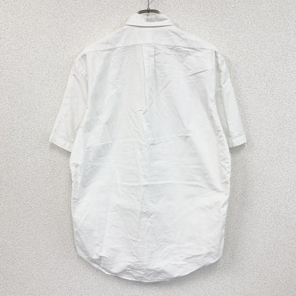Ralph Lauren　ラルフローレン　半袖シャツ　刺繡ロゴ　無地　白　ホワイト　Mサイズ