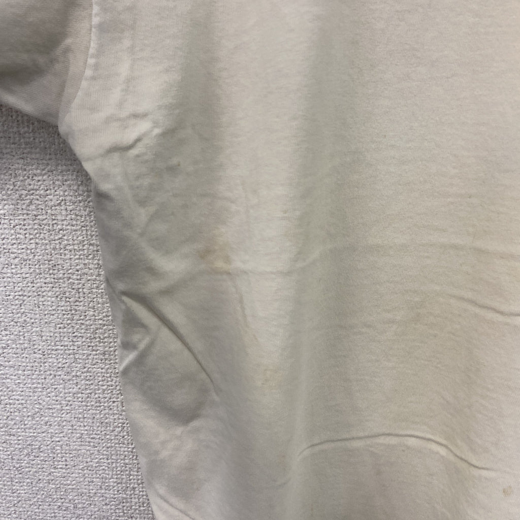 ALL SPORT　半袖プリントTシャツ　シングルステッチ　白　ホワイト　XLサイズ カットソー メンズ コットン 古着