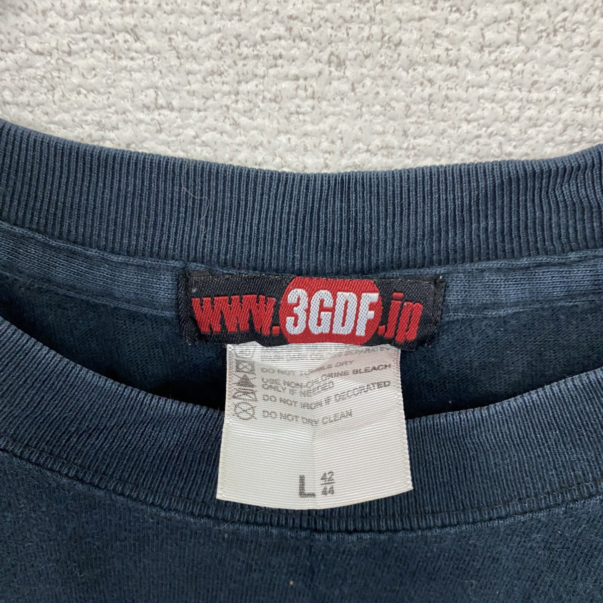 3GDF　スリージーデザインファクトリー　半袖Tシャツ　ラインストーン　黒　ブラック　Lサイズ カットソー メンズ 古着