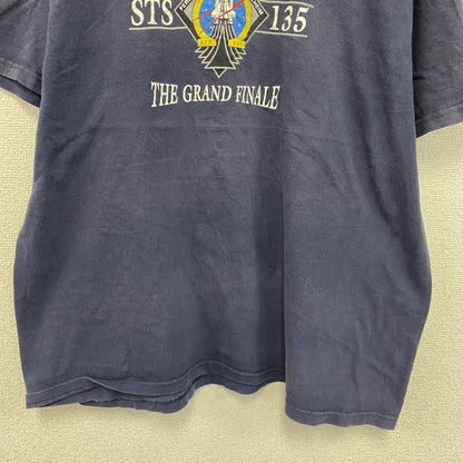 Atlantis STS-135　半袖プリントTシャツ　紺　ネイビー　