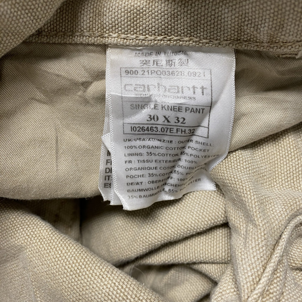 Carhartt　カーハート　シングルニーパンツ　デニムパンツ/ジーンズ　ジップフライ　ベージュ　W30サイズ　古着