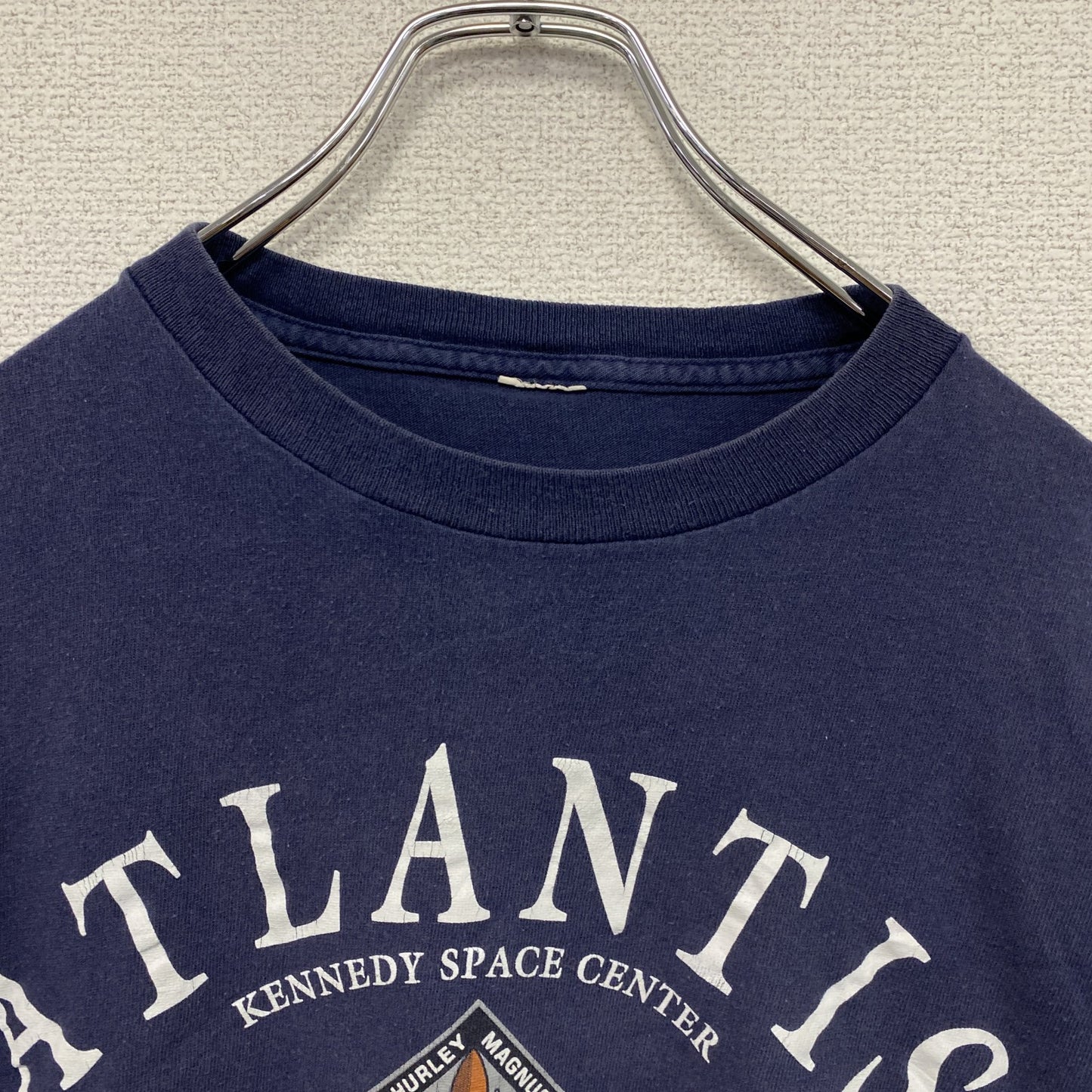 Atlantis STS-135　半袖プリントTシャツ　紺　ネイビー　