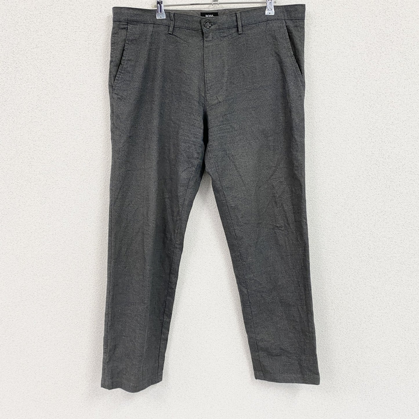 HUGO BOSS　ヒューゴボス　パンツ　スラックス　灰色　グレー　36サイズ