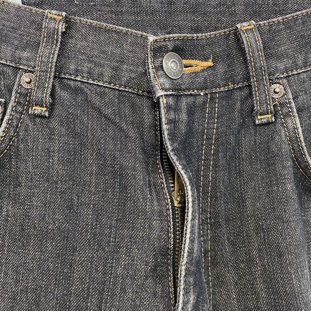 EDWIN　エドウィン　403　デニムパンツ/ジーンズ　ジップフライ　黒　ブラック　30サイズ　古着