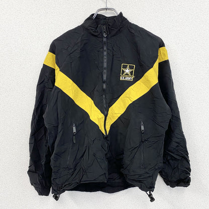 U.S.ARMY　トレーニングジャケット　ナイロンジャケット　ミリタリー　米軍　黒　ブラック　Sサイズ
