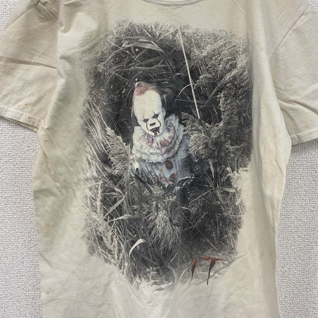 GILDAN　ギルダン　IT　イット　半袖ムービープリントTシャツ　白　ホワイト　Mサイズ　古着