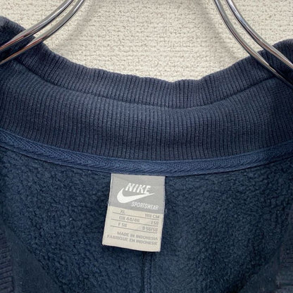 NIKE　ナイキ　フルジップスウェットジャケット　紺　ネイビー　XLサイズ
