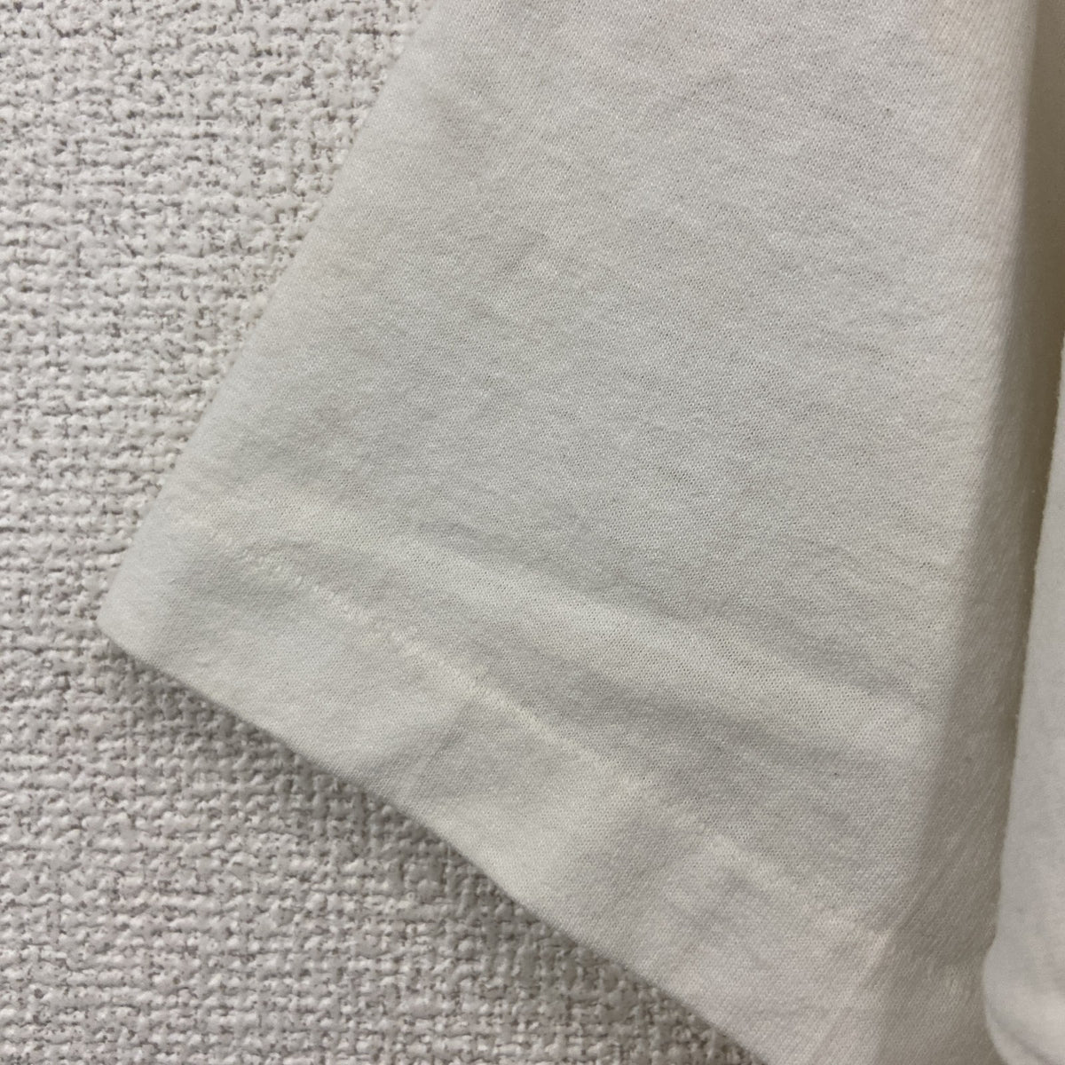 FRUIT OF THE LOOM　フルーツオブザルーム　半袖プリントTシャツ　シングルステッチ　白　ホワイト　Lサイズ カットソー メンズ コットン 古着
