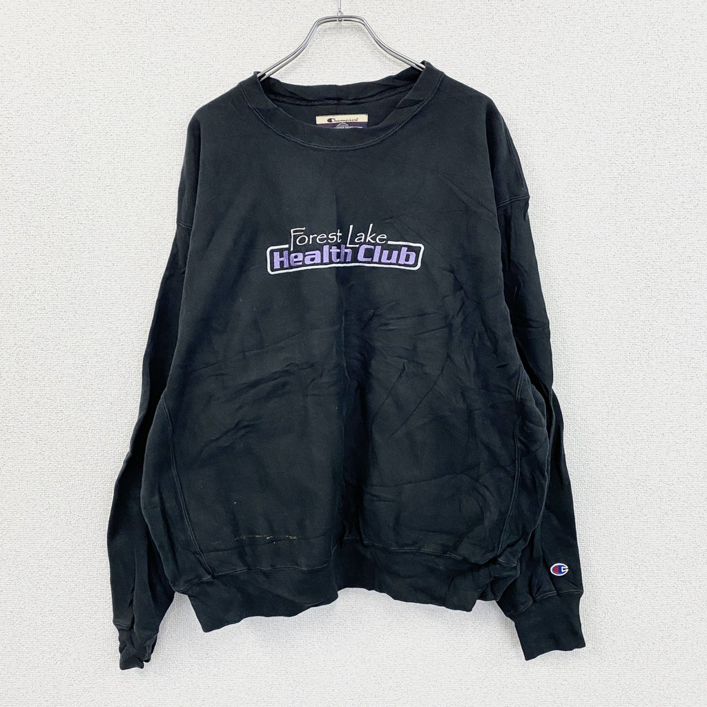 00s　Champion　チャンピオン　プレミアムリバースウィーブ　スウェット/トレーナー　ヴィンテージ　黒　ブラック スウェットトップス メンズ 古着