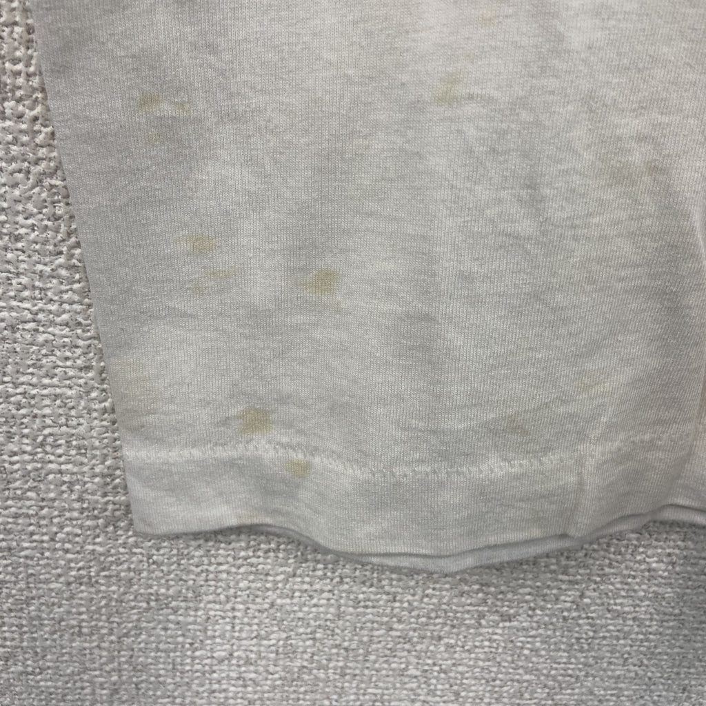 FRUIT OF THE LOOM　フルーツオブザルーム　半袖プリントTシャツ　シングルステッチ　白　ホワイト　Lサイズ カットソー メンズ コットン 古着