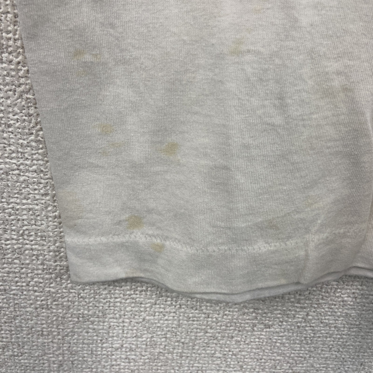 FRUIT OF THE LOOM　フルーツオブザルーム　半袖プリントTシャツ　シングルステッチ　白　ホワイト　Lサイズ カットソー メンズ コットン 古着