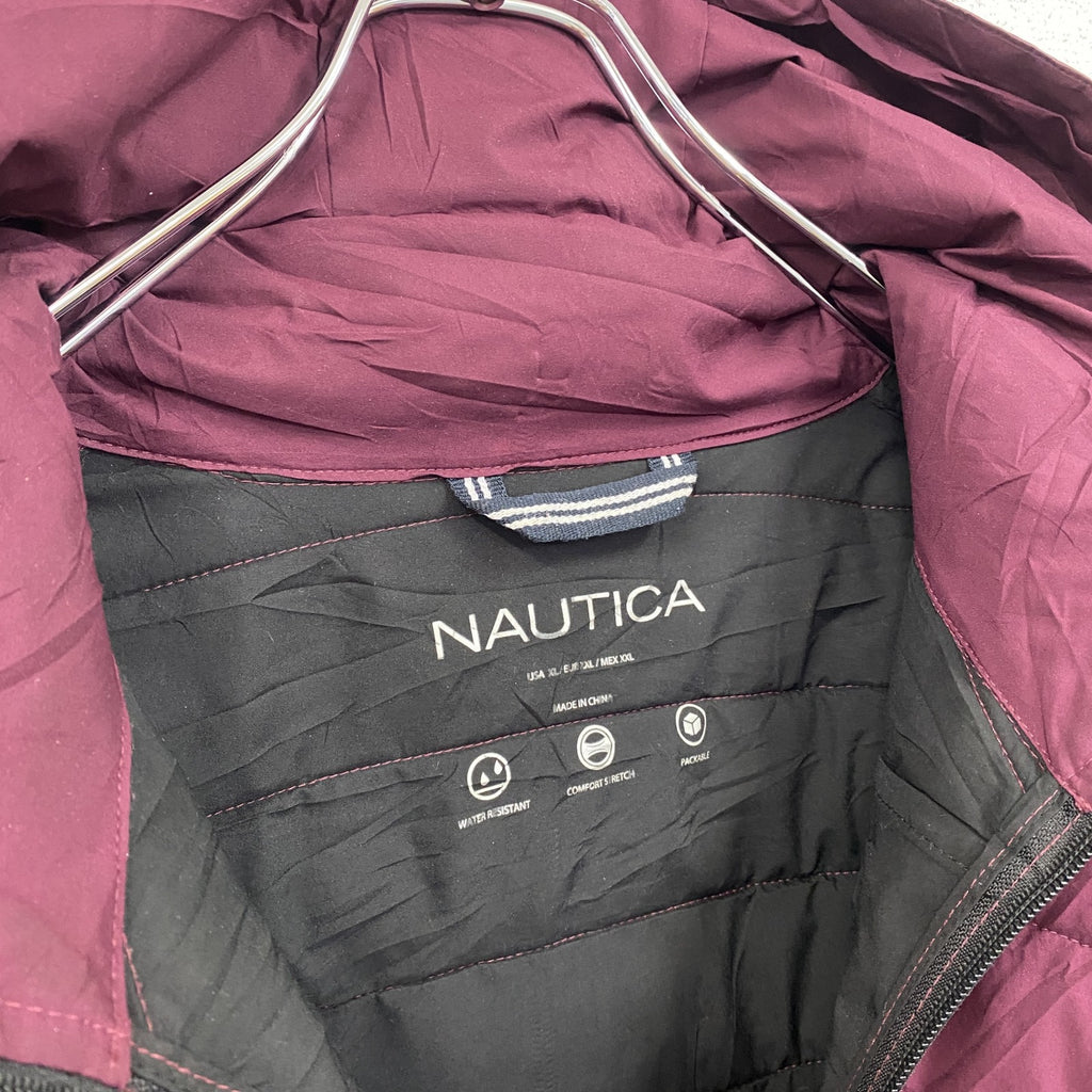 NAUTICA　ノーティカ　中綿ジャケット　ボルドー　ワインレッド　XLサイズ　古着