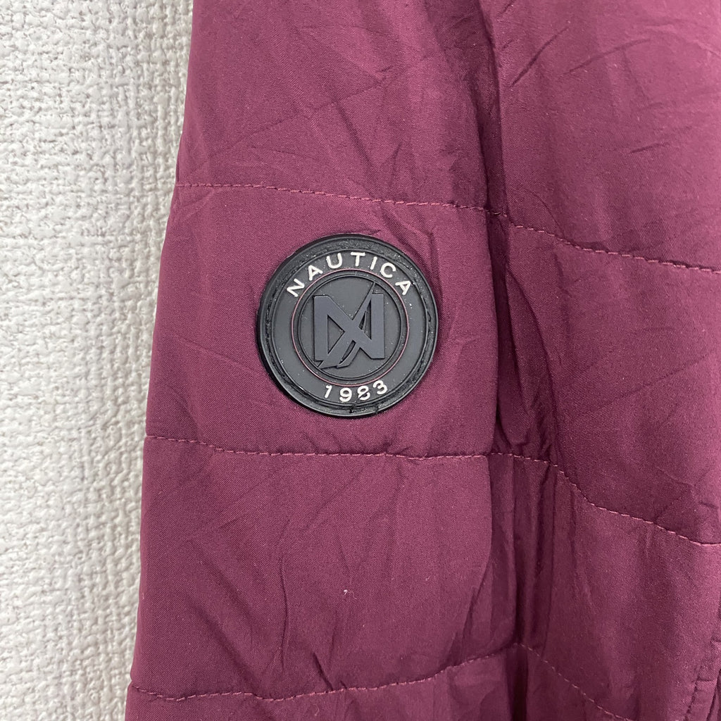 NAUTICA　ノーティカ　中綿ジャケット　ボルドー　ワインレッド　XLサイズ　古着