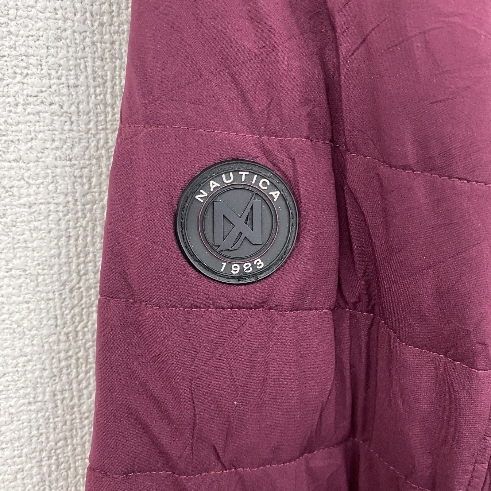 NAUTICA　ノーティカ　中綿ジャケット　ボルドー　ワインレッド　XLサイズ　古着