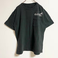 SALT Life　半袖バックプリントクルーネックTシャツ　ポケット付き　魚　ドクロ　春夏服　Lサイズ　古着
