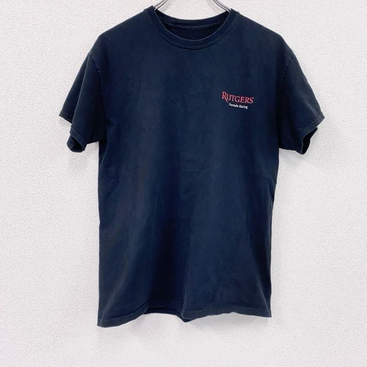 半袖プリントTシャツ　企業T　Rutgers　NISSAN　黒　ブラック　Mサイズ　古着