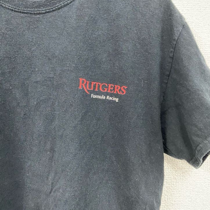 半袖プリントTシャツ　企業T　Rutgers　NISSAN　黒　ブラック　Mサイズ　古着