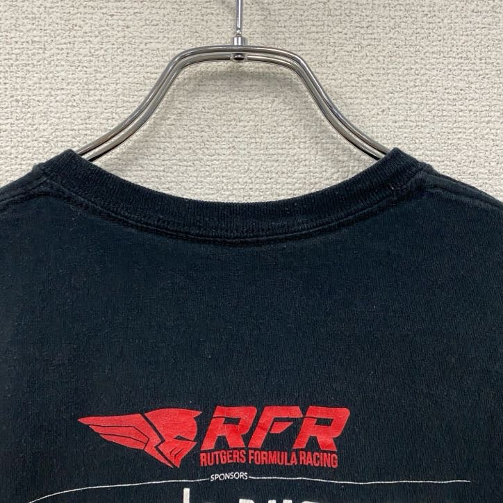 半袖プリントTシャツ　企業T　Rutgers　NISSAN　黒　ブラック　Mサイズ　古着