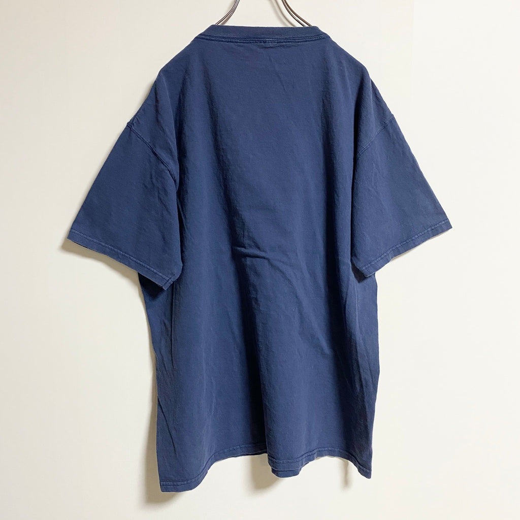 半袖オフィシャル刺繍Tシャツ　MLB　Washington Nationals　野球　ネイビー　紺　春夏服　古着