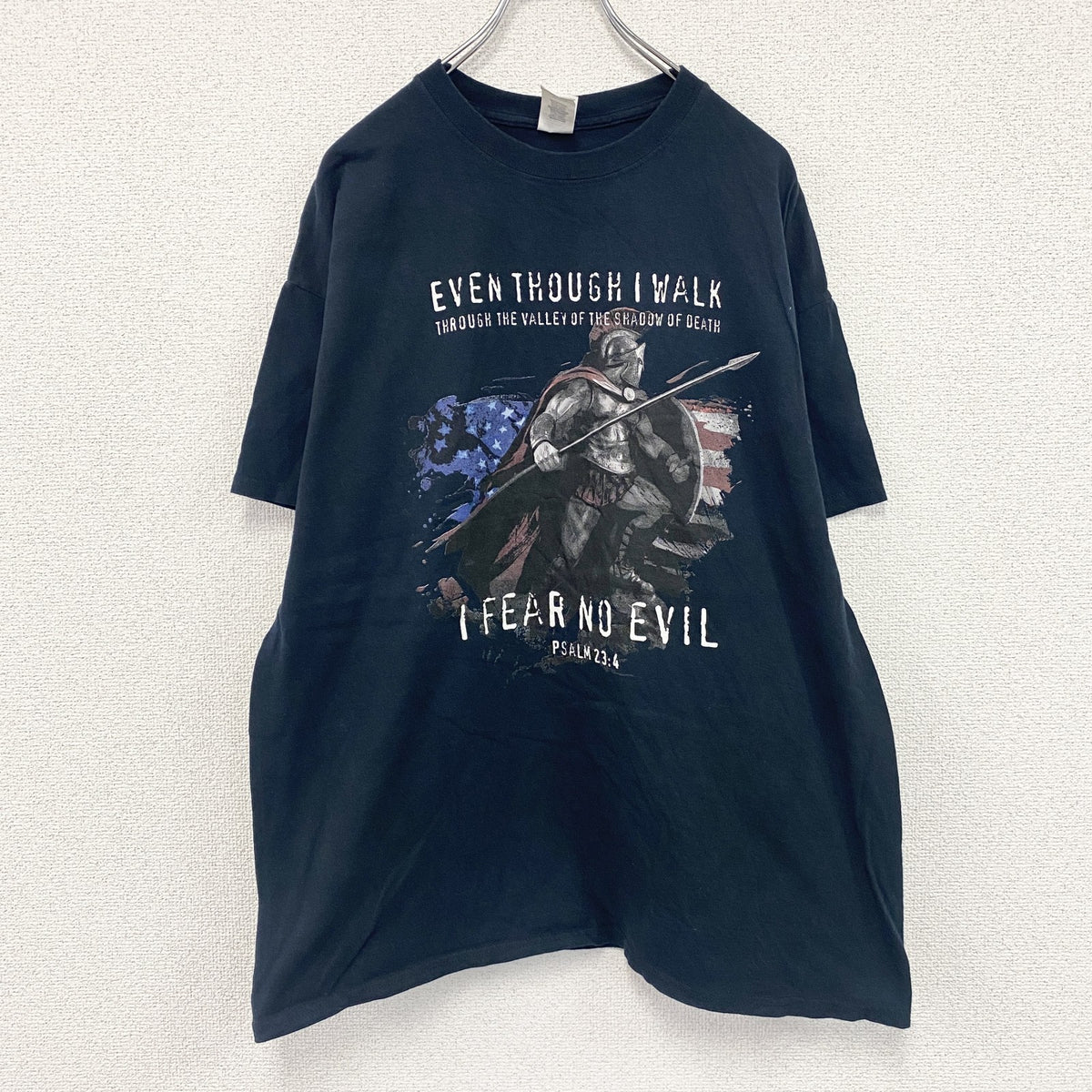 GILDAN　ギルダン　半袖プリントTシャツ　黒　ブラック　XLサイズ　古着