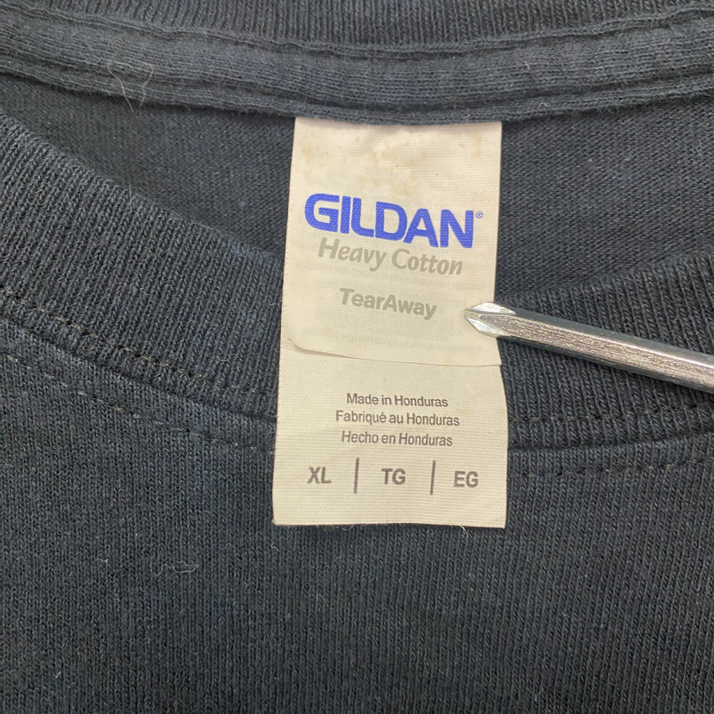 GILDAN　ギルダン　半袖プリントTシャツ　黒　ブラック　XLサイズ　古着
