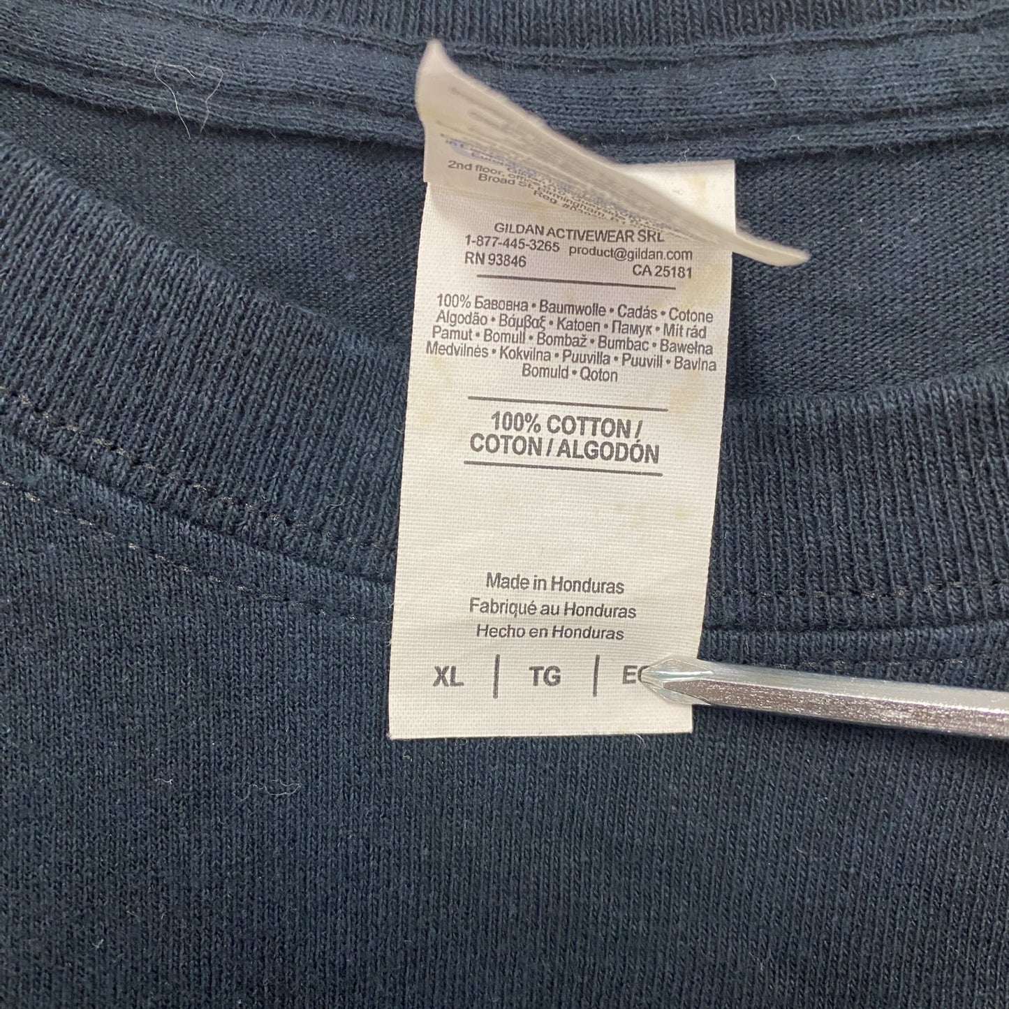 GILDAN　ギルダン　半袖プリントTシャツ　黒　ブラック　XLサイズ