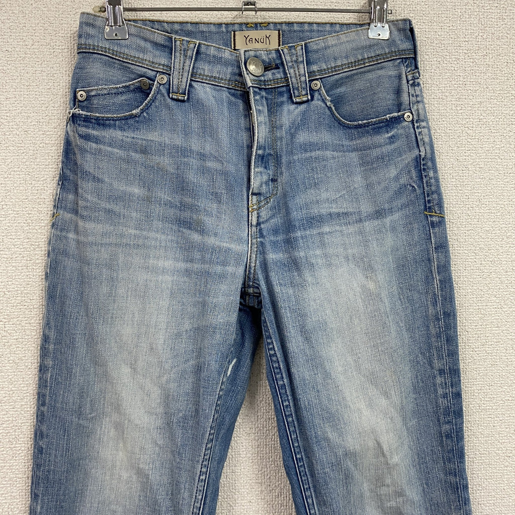YANUK　ヤヌーク　デニムパンツ/ジーンズ　ジップフライ　縦落ち　インディゴ　W23サイズ　古着