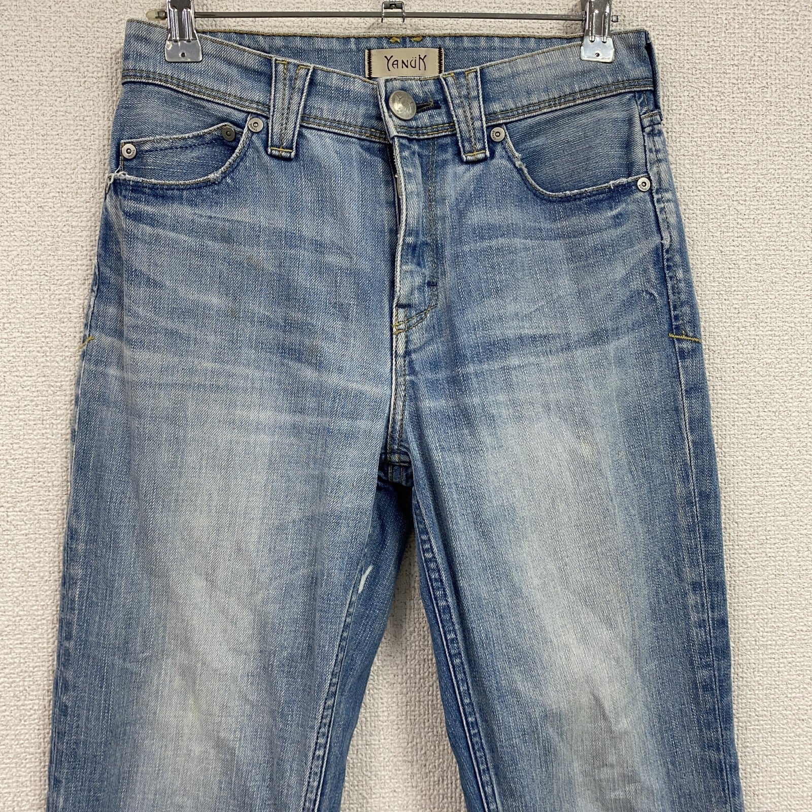 YANUK　ヤヌーク　デニムパンツ/ジーンズ　ジップフライ　縦落ち　インディゴ　W23サイズ　古着