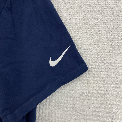 古着 used　NIKE ナイキ　NFL　ペイトリオッツ　半袖ロゴプリントTシャツ　クルーネック　ネイビー　ワンポイントロゴ