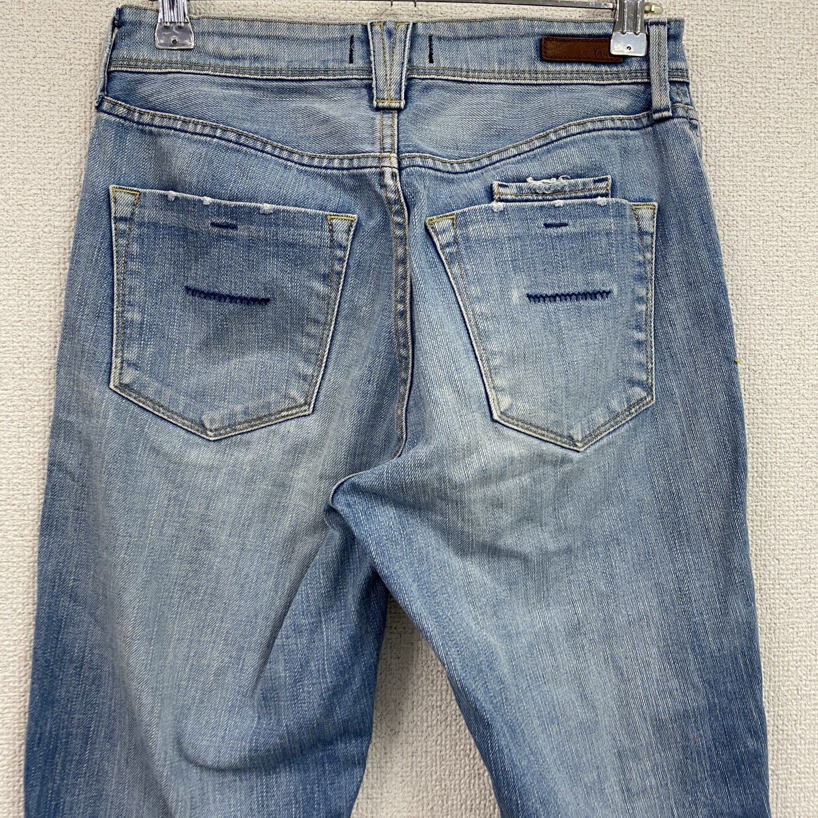 YANUK　ヤヌーク　デニムパンツ/ジーンズ　ジップフライ　縦落ち　インディゴ　W23サイズ　古着