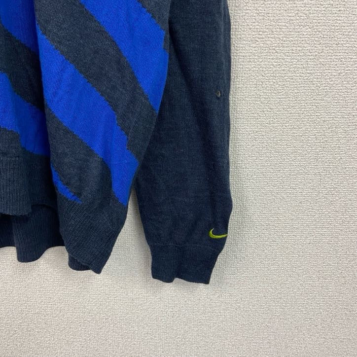 NIKE　ナイキ　ハーフジップアクリル混ウールニットプルオーバー　Lサイズ　古着