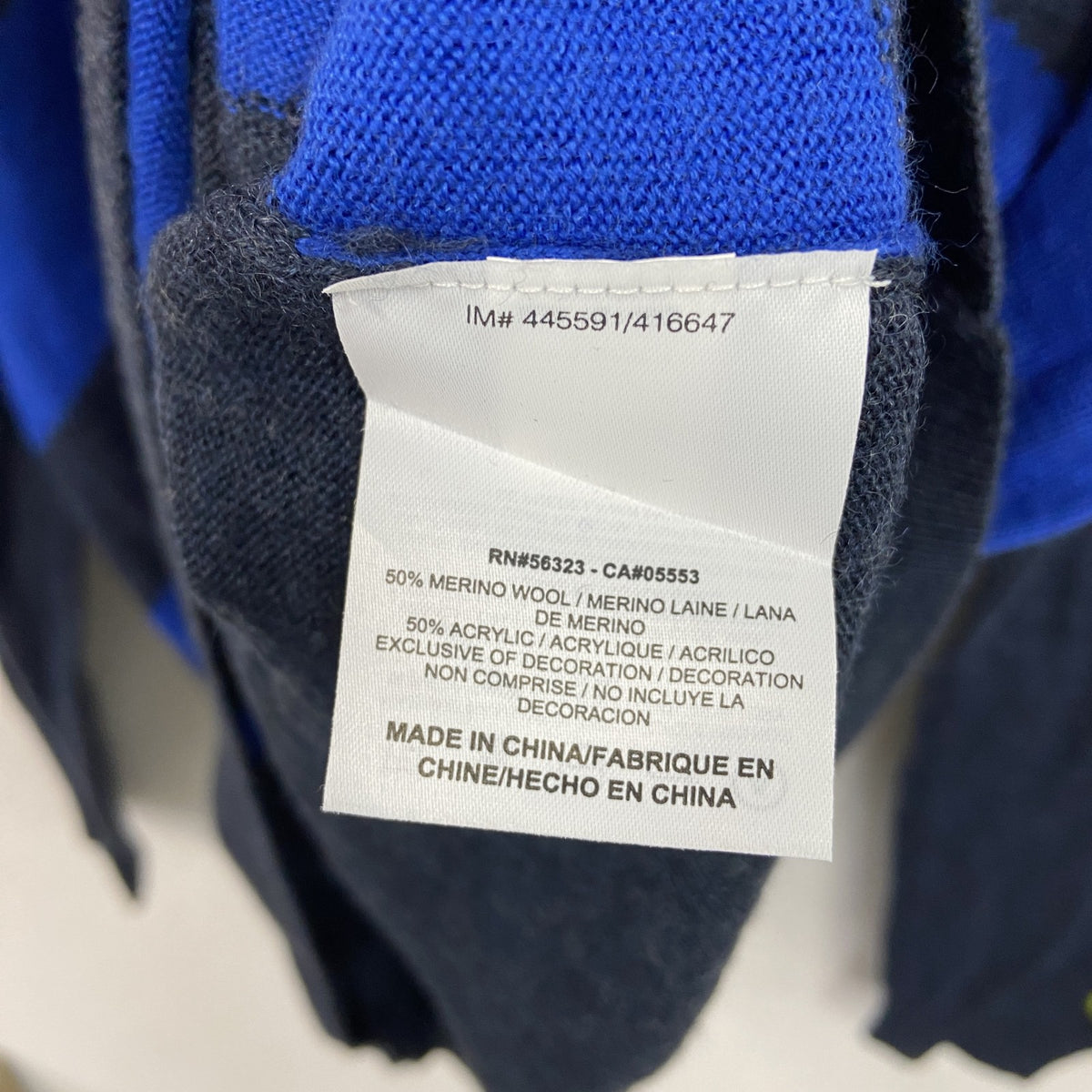 NIKE　ナイキ　ハーフジップアクリル混ウールニットプルオーバー　Lサイズ　古着