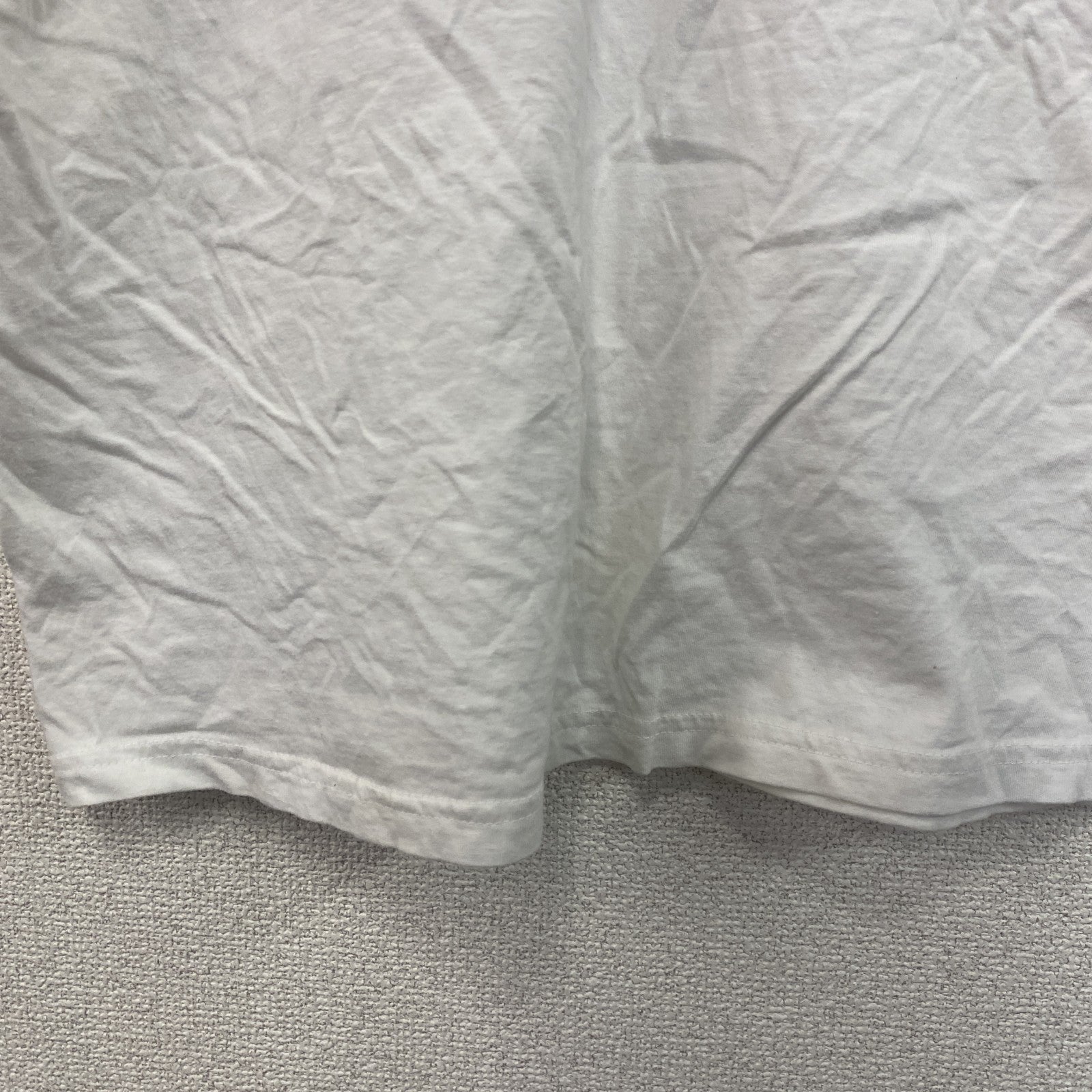 SNAP Sportswear　半袖プリントTシャツ　ユーロ　白　ホワイト　Lサイズ　古着