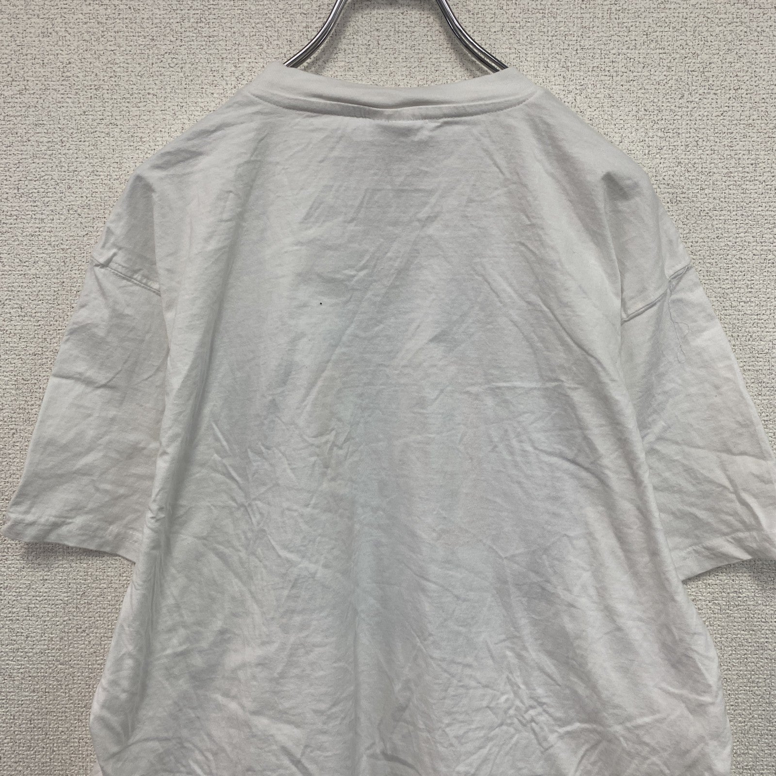 SNAP Sportswear　半袖プリントTシャツ　ユーロ　白　ホワイト　Lサイズ　古着