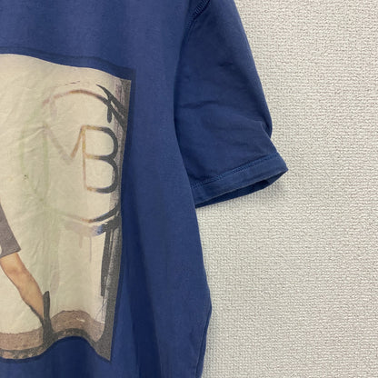 MY BRAND　マイブランド　半袖プリントTシャツ　青　ブルー