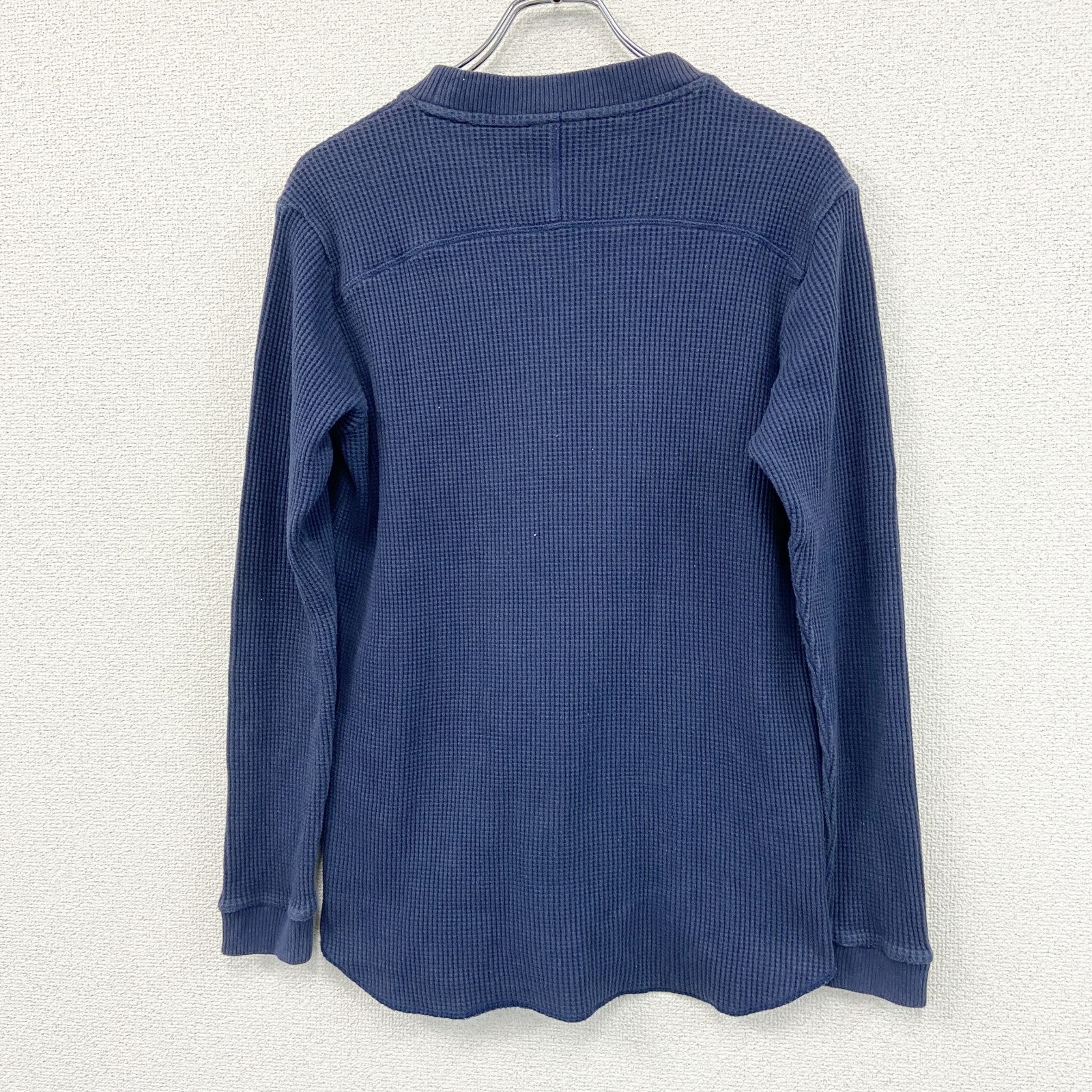 Columbia　コロンビア　長袖サーマルTシャツ/ロンT　ワッフル生地　紺　ネイビー　XLサイズ　古着