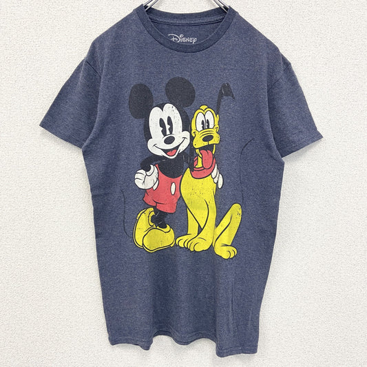 古着 used　Disney ディズニー　半袖ビックプリントTシャツ　キャラクター　ミッキー　プルート　Sサイズ